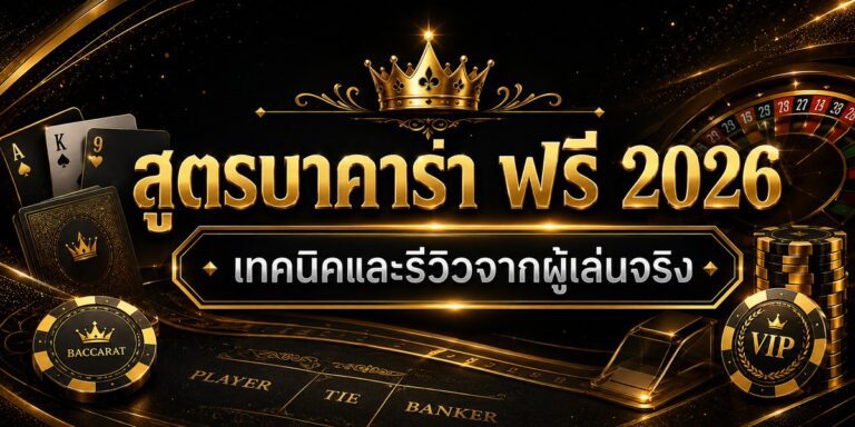สูตรบาคาร่า ฟรี เทคนิคและรีวิวจากผู้เล่นจริง