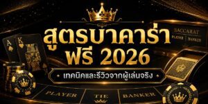 สูตรบาคาร่า แม่นยำที่สุด เทคนิคและรีวิวจากผู้เล่นจริง