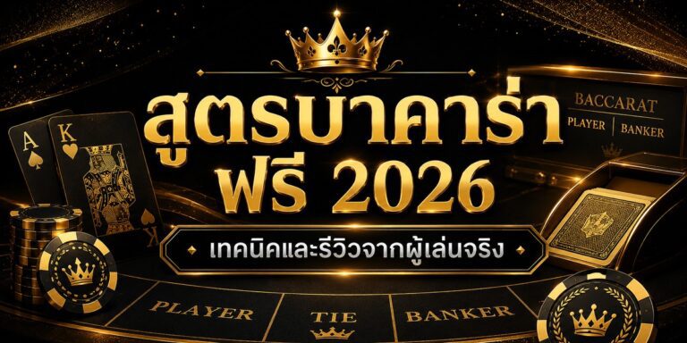สูตรบาคาร่า แม่นยำที่สุด เทคนิคและรีวิวจากผู้เล่นจริง